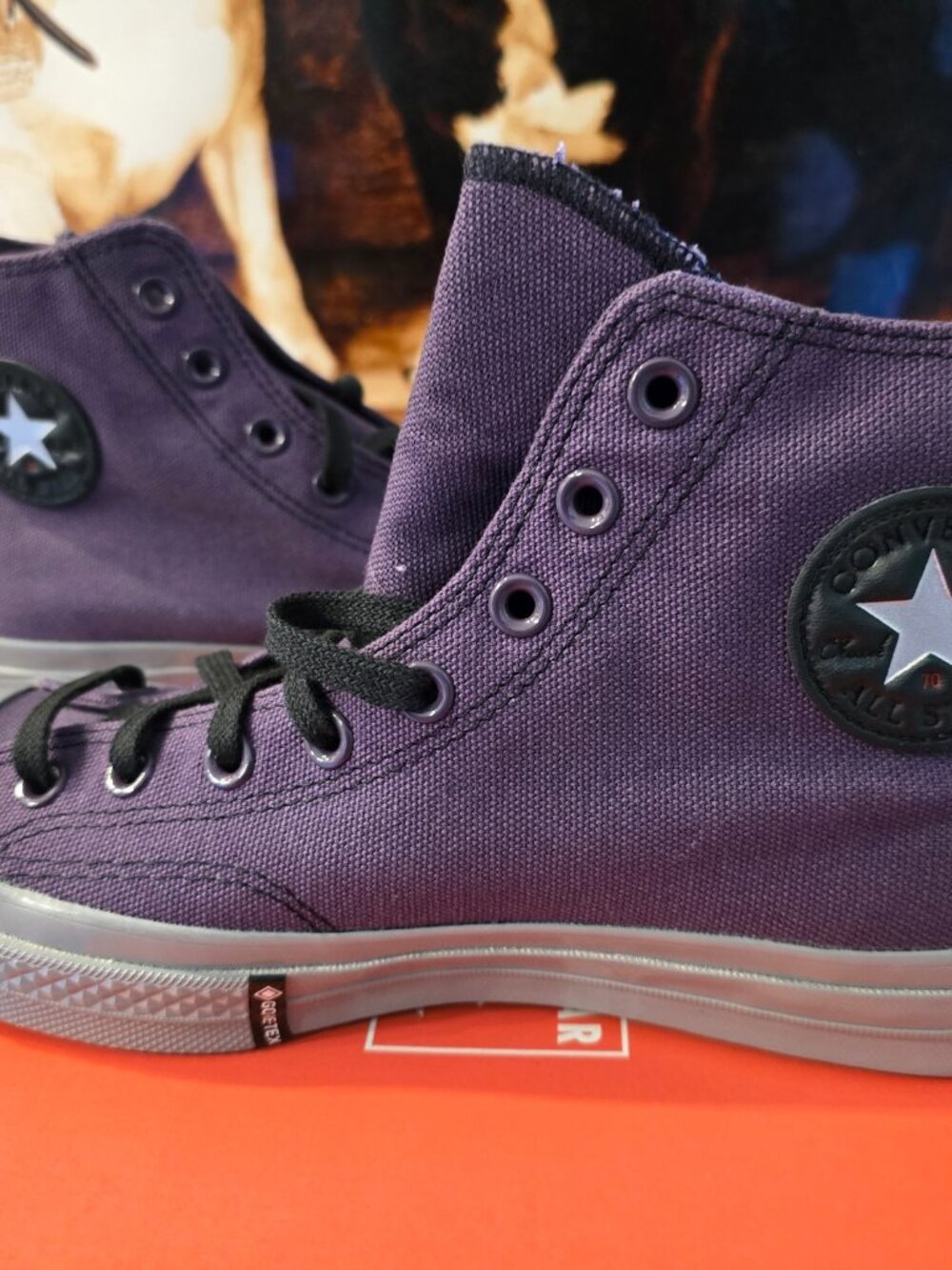 Converse x Chuck 70 GORE-TEX GTX Shoes Raisin / Purple RARE A14666C Men's Sz 10 - Picture 3 of 13